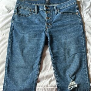 J. Crew 9” mid-rise skinny jean